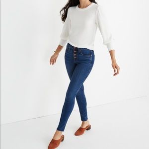 Madewell 10” High waisted skinny jeans size 29